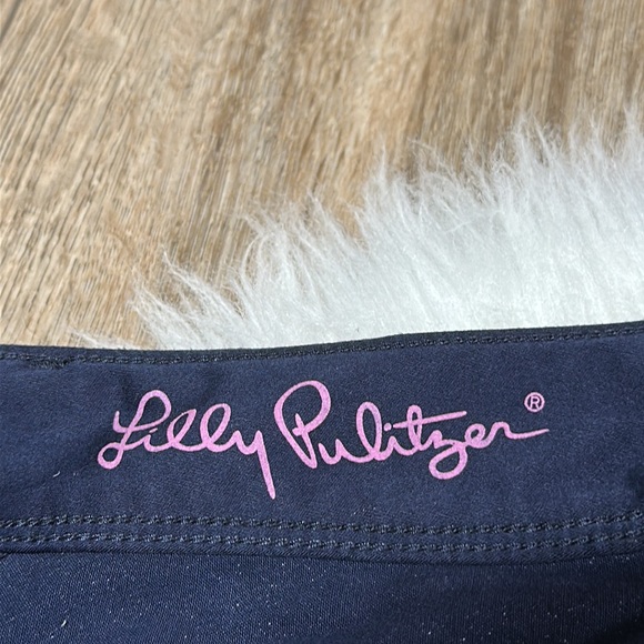 Lilly Pulitzer Blue Worth Skinny Pants Size 4 - Picture 3 of 10